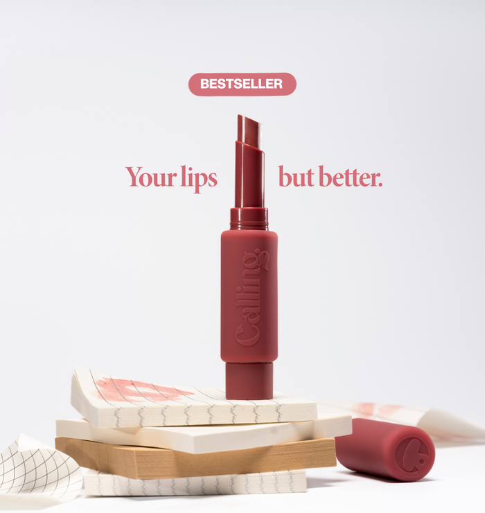 Voice Note Tinted Lip Treatment Balm in Emma, a rosewood shade. Bestseller: your lips, but better