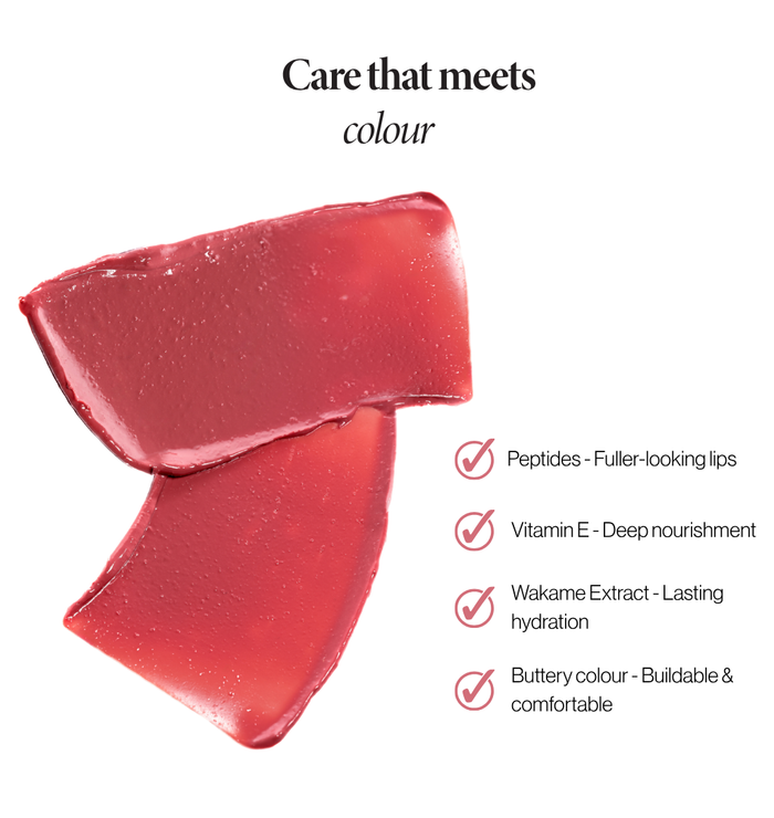 Voice Note Tinted Lip Treatment Balm with peptides, vitamin E and wakame extract for fuller-looking, hydrated lips