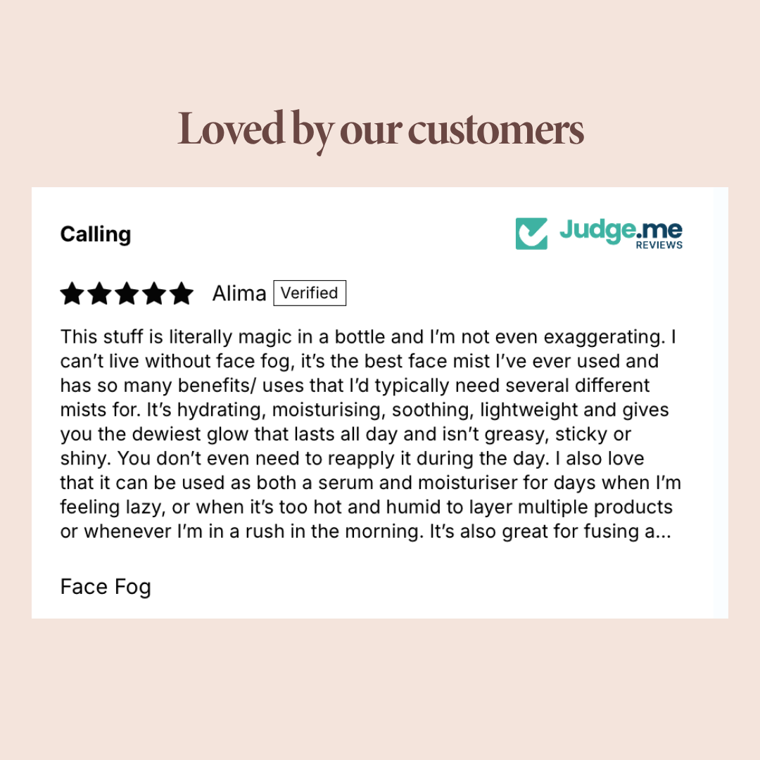 Five-star verified review: "Magic in a bottle, the best face mist I've ever used"