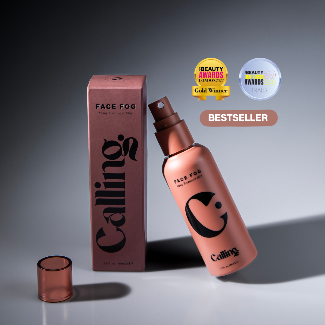 Face Fog Dewy Treatment Mist bottle and box, Pure Beauty Awards Gold Winner and bestseller